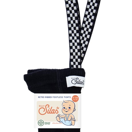 SILLY Silas Footless Collection_Classic Black Checked