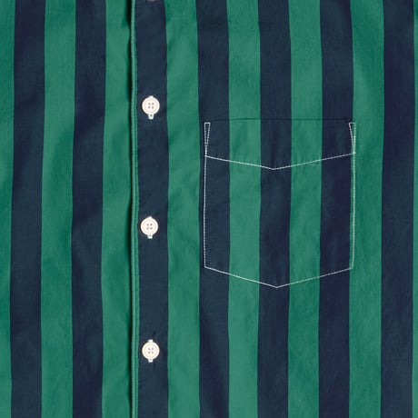 SLEEPY JONES/ Henry Pajama Set in Green Cabana Stripe