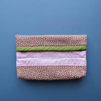 banryoku patchwork flap pouch