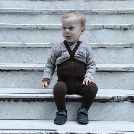 SILLY Silas footed Chocolate Brown