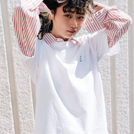she said that + THE MOTT HOUSE TOKYO T-shirt White