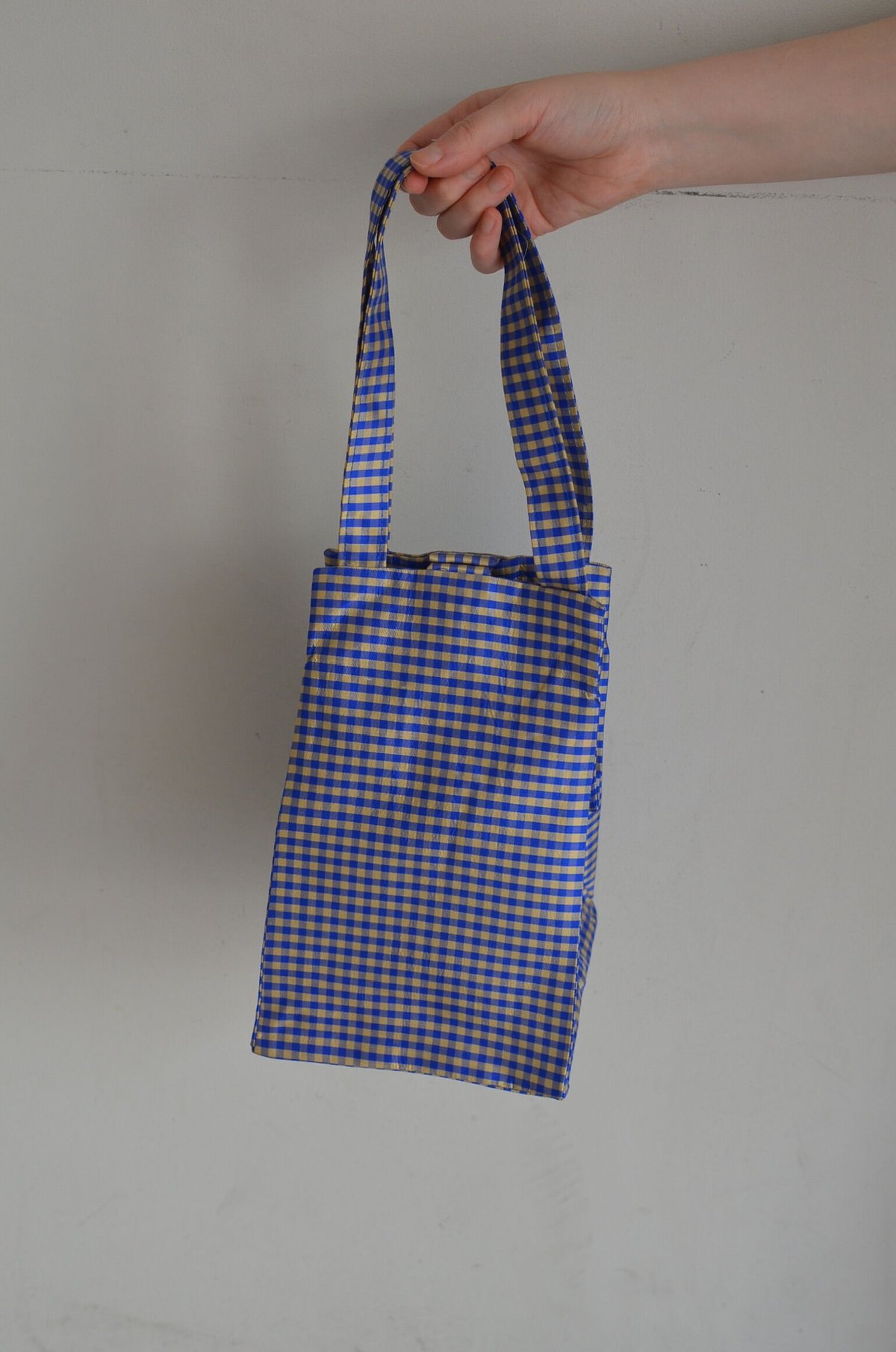 COMING OF AGE / EVERYDAY BAG BLUE/CREAM GINGHAM CHECK