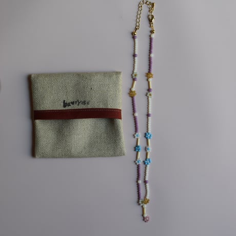 banryoku beads work 2026 天然石Mix Necklace