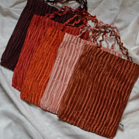 AZUR PLISSÉ SATIN SILK BAG