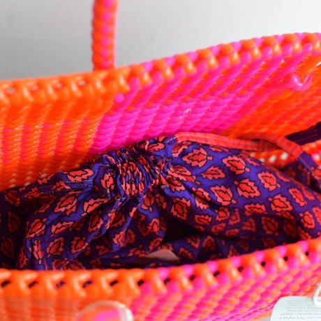 MOKA SCOUBIDOU BAG MEDIUM PINK/ORANGE