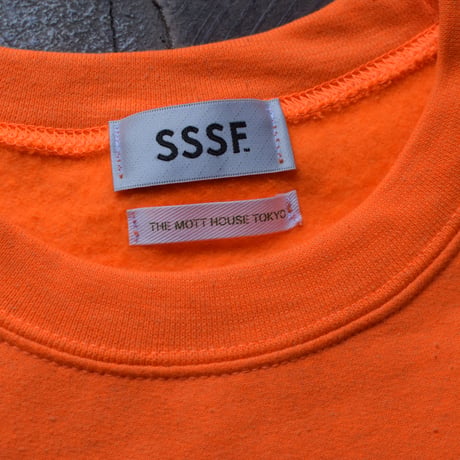 SSSF+THE MOTT HOUSE TOKYO emblem sweatshirts ORANGE