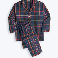 SLEEPY JONES / MARINA PAJAMA SET  Sateen Holiday Plaid