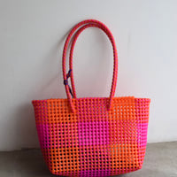 MOKA SCOUBIDOU BAG MEDIUM PINK/ORANGE