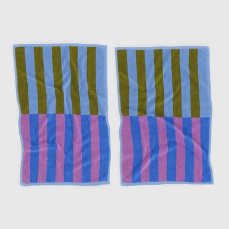 Hand Towel Set of 2 Cabana Stripe Mix