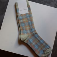 Bonjour March Central Check Socks
