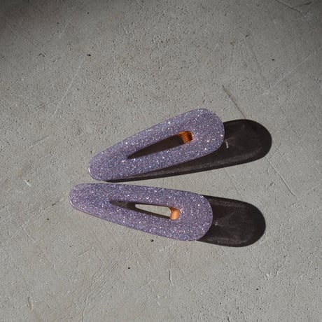 VALET STUDIO / Kelly Clips Purple Glitter