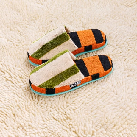 Dusen Dusen / Terry Stripe Slippers Juniper