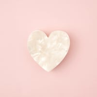 Coucou Suzette / White Heart Mini Hair Claw