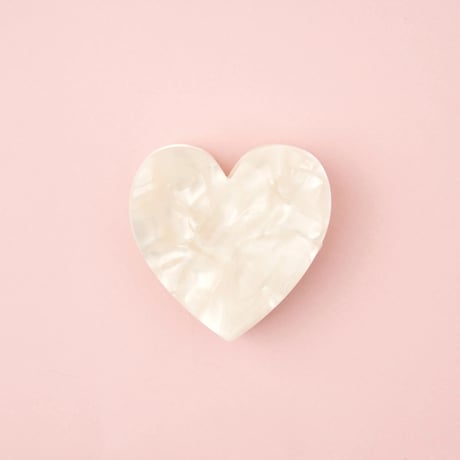 Coucou Suzette / White Heart Mini Hair Claw