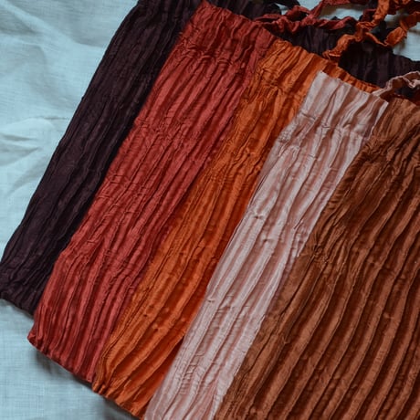 AZUR PLISSÉ SATIN SILK BAG