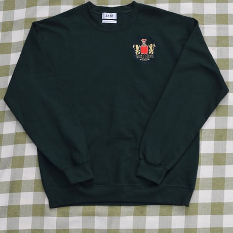 SSSF+THE MOTT HOUSE TOKYO emblem sweatshirts GREEN