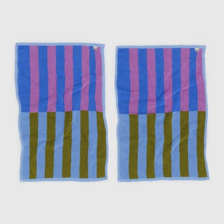 Hand Towel Set of 2 Cabana Stripe Mix
