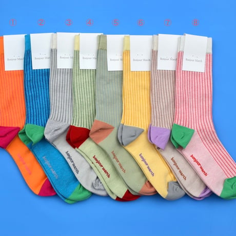 Bonjour March Triple Rib Socks 26SS
