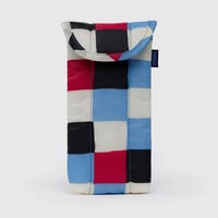 BAGGU / Puffy Glasses Sleeve Painted Check