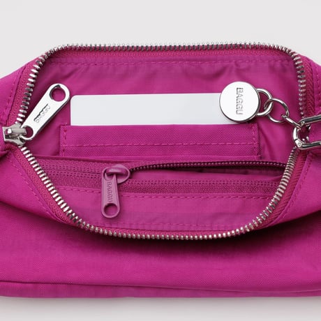 BAGGU Nylon Pochette  Deep Fuchsia