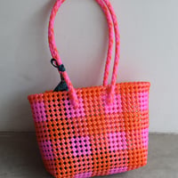 MOKA SCOUBIDOU BAG SMALL PINK/RED