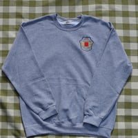SSSF+THE MOTT HOUSE TOKYO emblem sweatshirts GREY