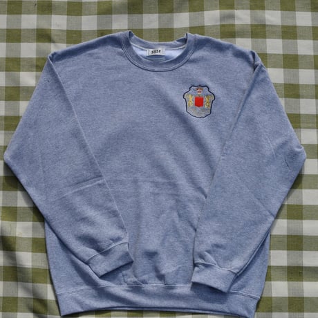 SSSF+THE MOTT HOUSE TOKYO emblem sweatshirts GREY
