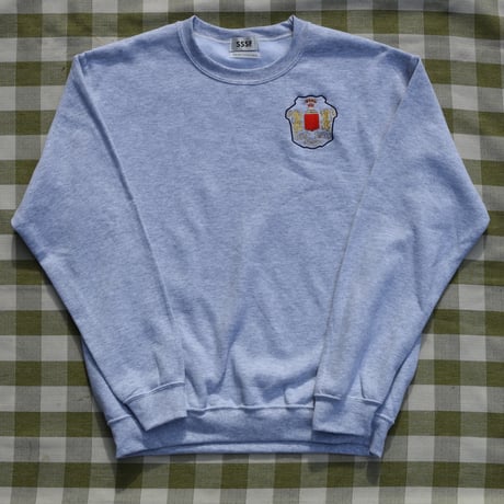 SSSF+THE MOTT HOUSE TOKYO emblem sweatshirts ASH