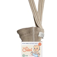 SILLY Silas Footless Collection_ oyster grey stripe