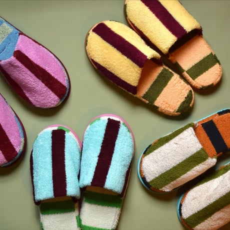 Dusen Dusen / Terry Stripe Slippers Willow