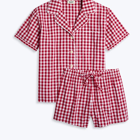 Corita Pajama Set Red Large Gingham