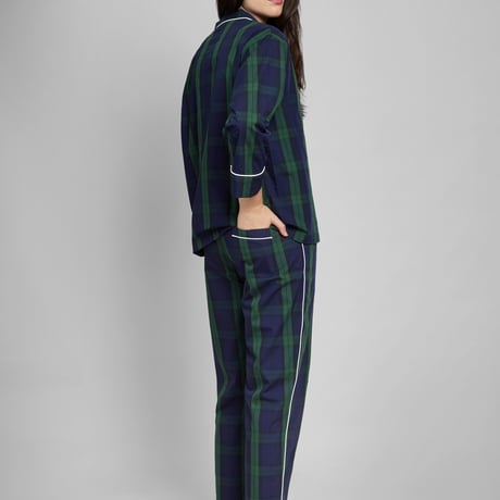 SLEEPY JONES / MARINA PAJAMA SET Blackwatch poplin