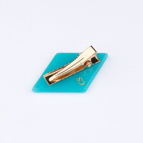 Coucou Suzette / Turquoise blue Diamond Shaped Hair Clip