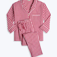 SLEEPY JONES / MARINA PAJAMA SET Large Gingham Red