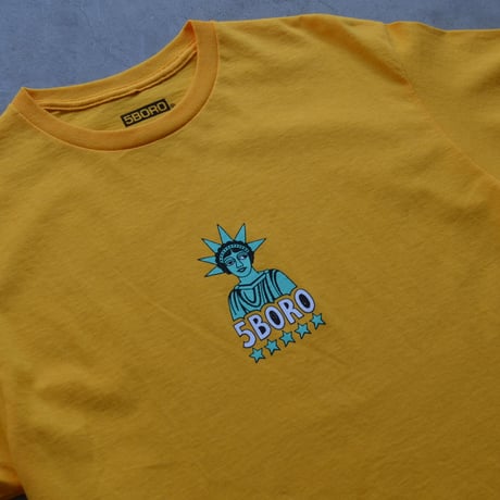 5BORO / 5B LIBERTY T-SHIRTS YELLOW