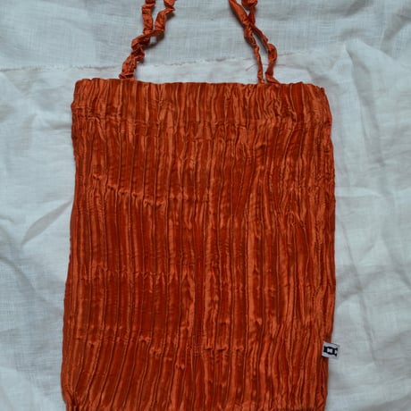 AZUR PLISSÉ SATIN SILK BAG