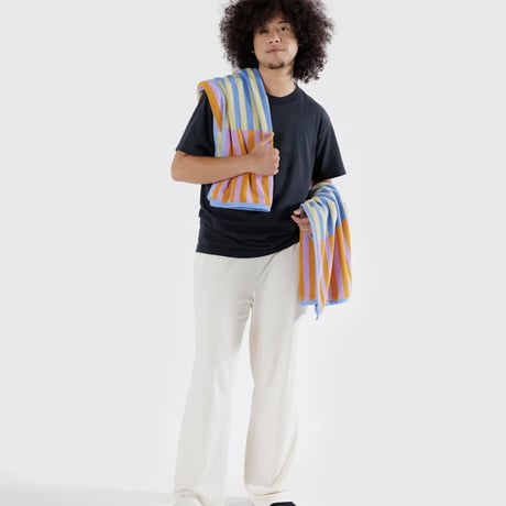 BAGGU / Hand Towel Set of 2 Hotel Stripe