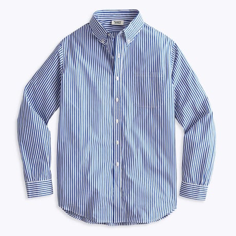 SLEEPY JONES / Penn Shirt  Blue & White Stripe Cotton