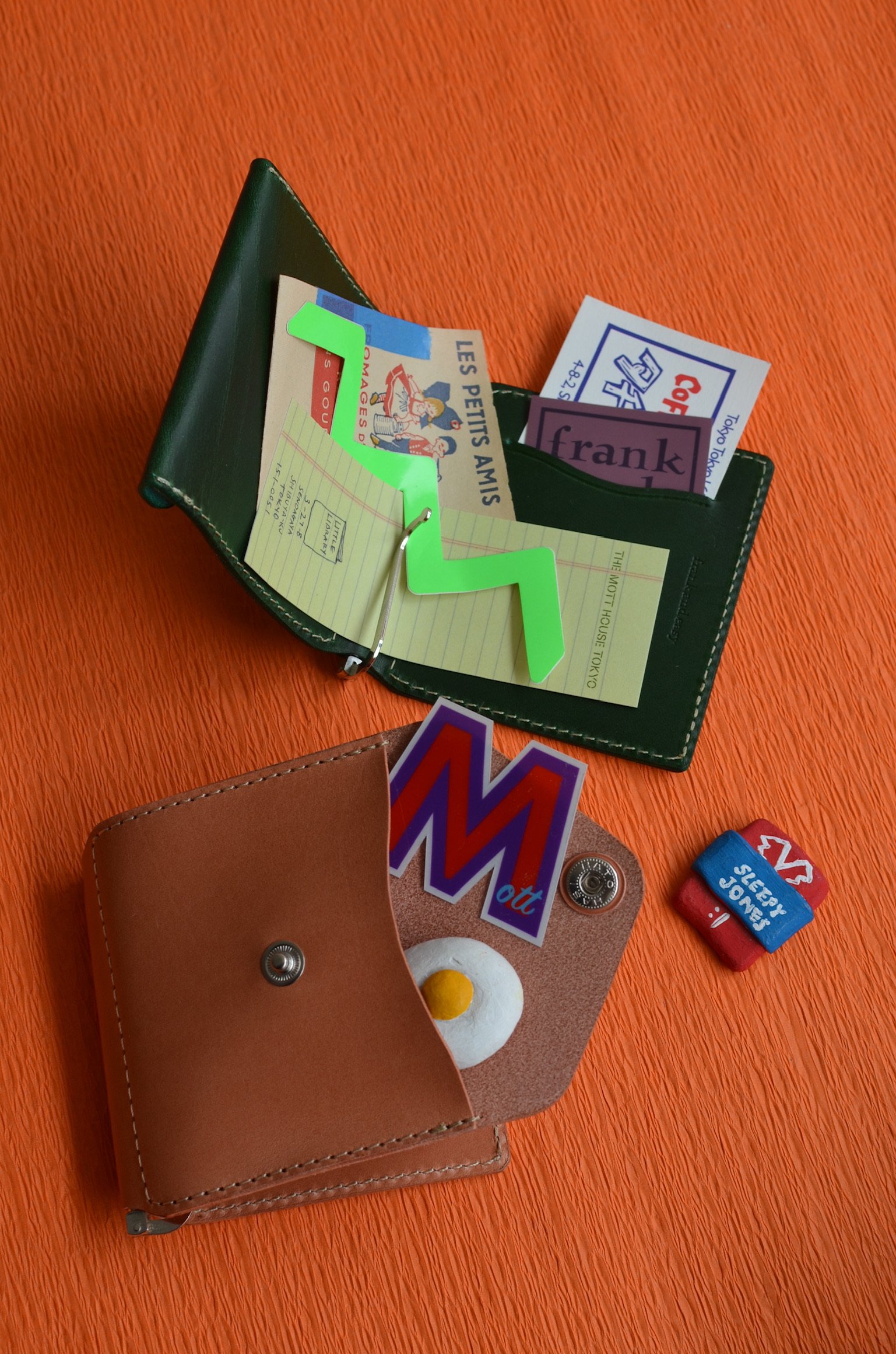 frank and easy clip wallet pink/purple | THE MO