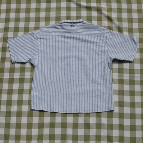 DEVELOPMENT BY NOROLL NORMAL SHIRT STRIPE S/S BLUE