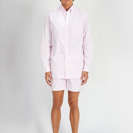 SLEEPY JONES / Penn Short   Pink Oxford Cotton