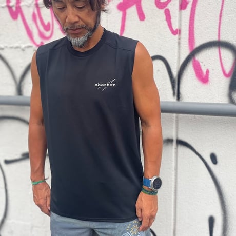 charbon ランニング ノースリーブ DRY SMOOTH NO SLEEVE T-SHIRTS