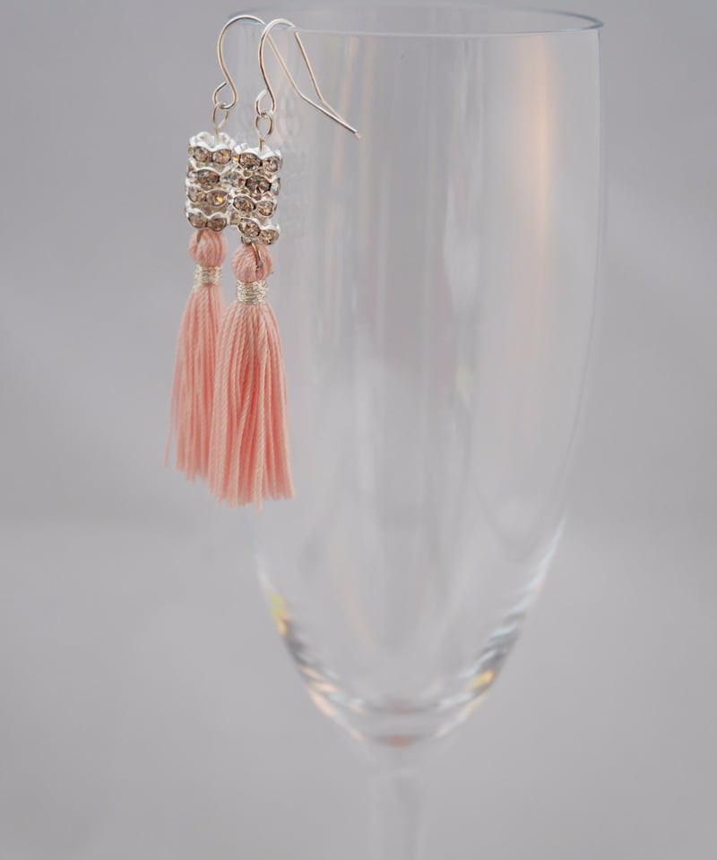 シルクショートタッセルWR ピアス | Tassel Tassel～シルクタッセル 