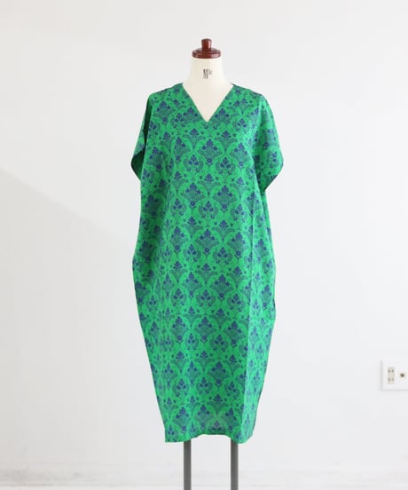 総柄コクーンワンピース レディース レーヨン ワンピース / COCOON DRESS