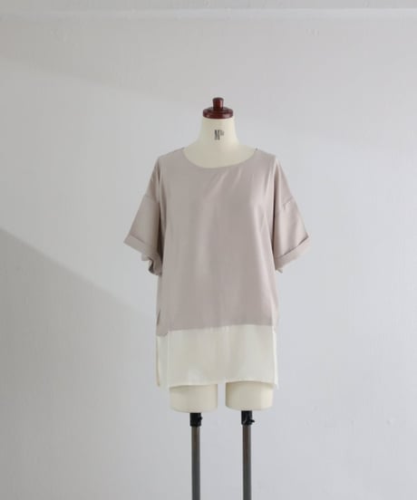 フェイクレイヤードTシャツ レディース / LAYERD STYLE TOP
