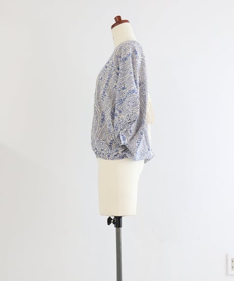 【MWEZI by ZURIsol 沖縄・宜野湾 セレクトショップ 通販】レディース ペイズリー リボントップ/ Paisley Ribbon Top