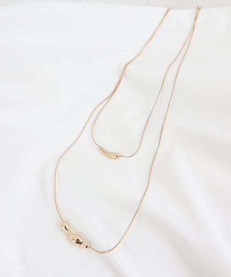 2連ポイントネックレス / Double-strand point necklace