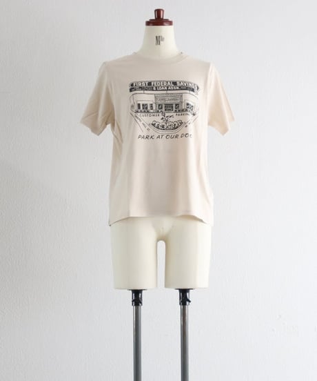 PARKING Tシャツ レディース 綿100% ヴィンテージプリント 半袖Tシャツ