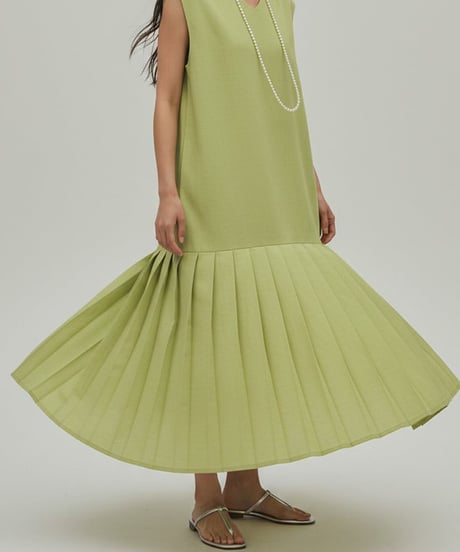 【MWEZI by ZURIsol 沖縄 リゾートファッション 通販】レディース 2WAYプリーツドレス/ PLEATS 2WAY DRESS
