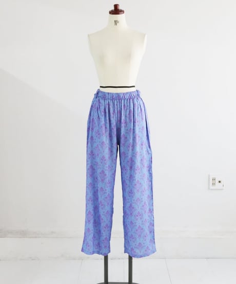 総柄ワイドパンツ レディース レーヨン イージーパンツ / GOTHIC PANTS
